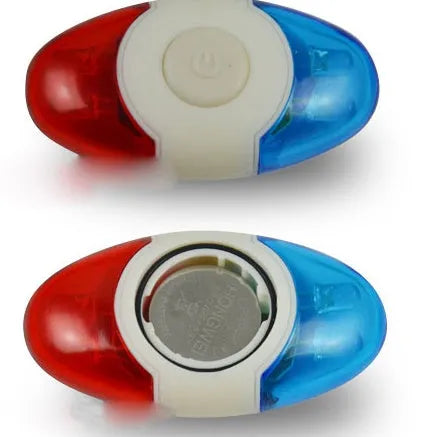 4LED red and blue bicycle tail light with adjustable mounting base