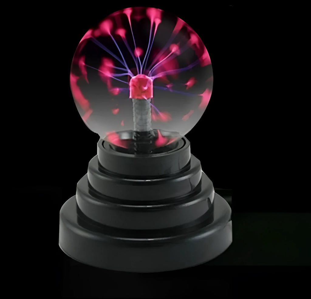 Colourful magic ball light with 7.62cm glass sphere on ABS base for events and promotions