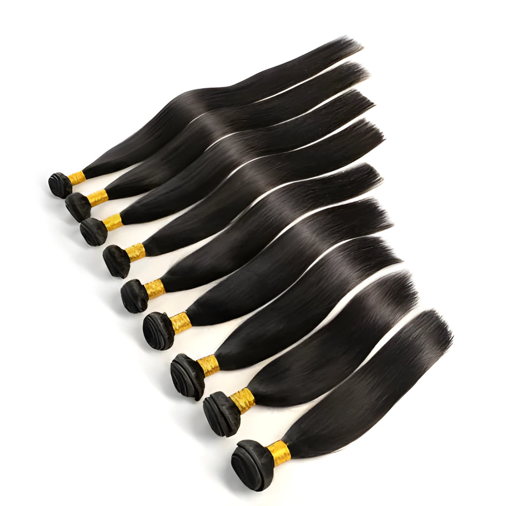 Brazilian real hair wig in 10 to 26 inch lengths and three piece sets, dyeable real hair, Star Fashion