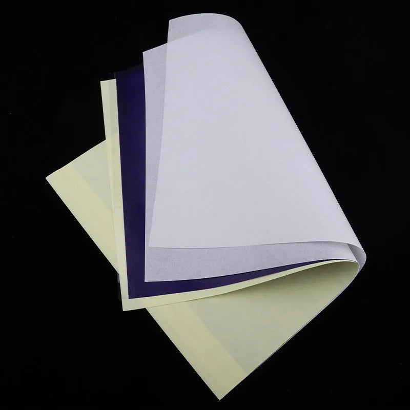 A4 tattoo transfer paper pack for creating stencils with transfer paste gel.
