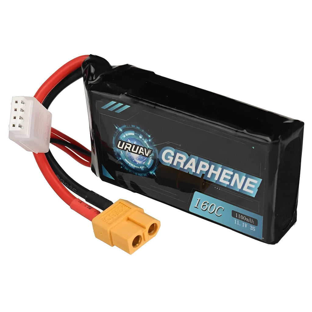 A 7.4V 1200mAh lithium battery for RC remote control cars and model boats.