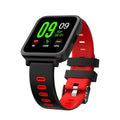 SN10 smart watch with 1.54-inch LCD touchscreen, TPU strap in blue, green, or red, and Bluetooth call support.
