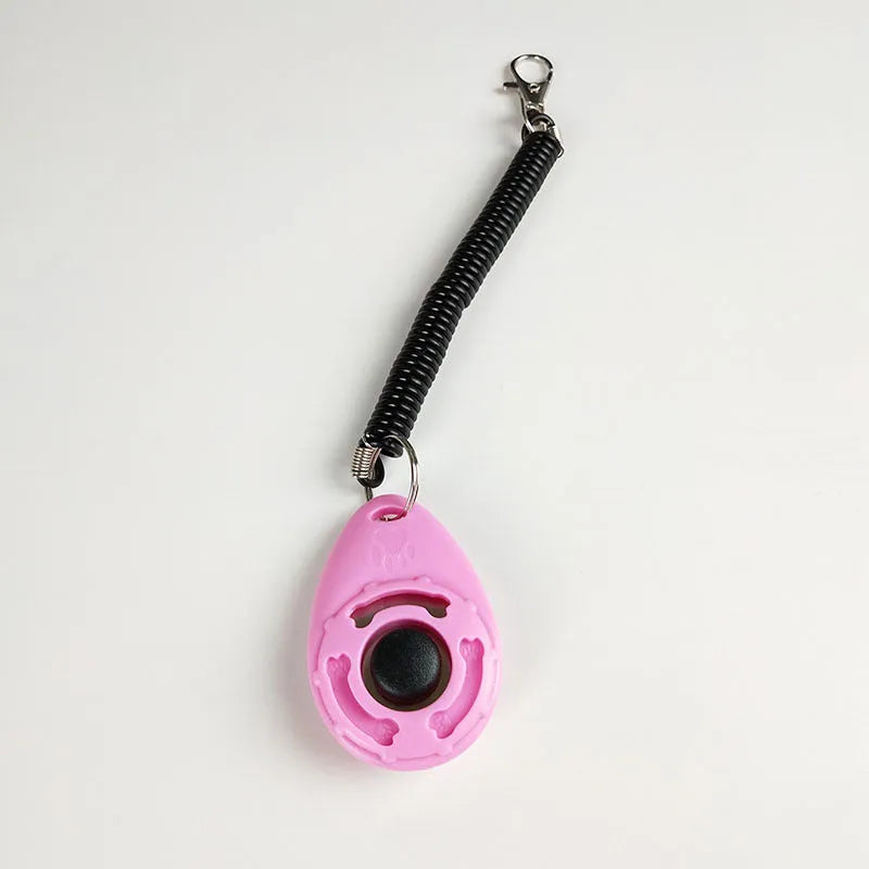 Dog training clicker in multiple colours with wrist strap for positive reinforcement training