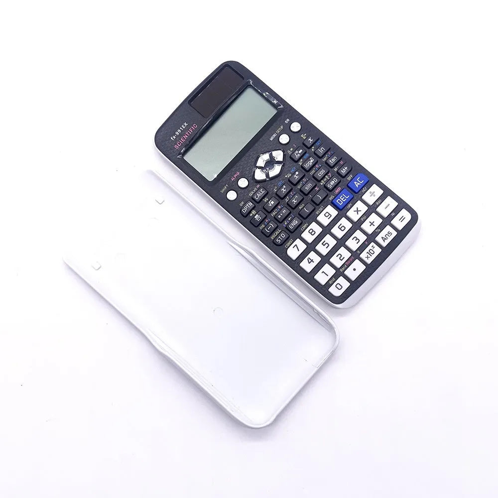 Multi Function Calculator for complex statistics with solar power and natural textbook display