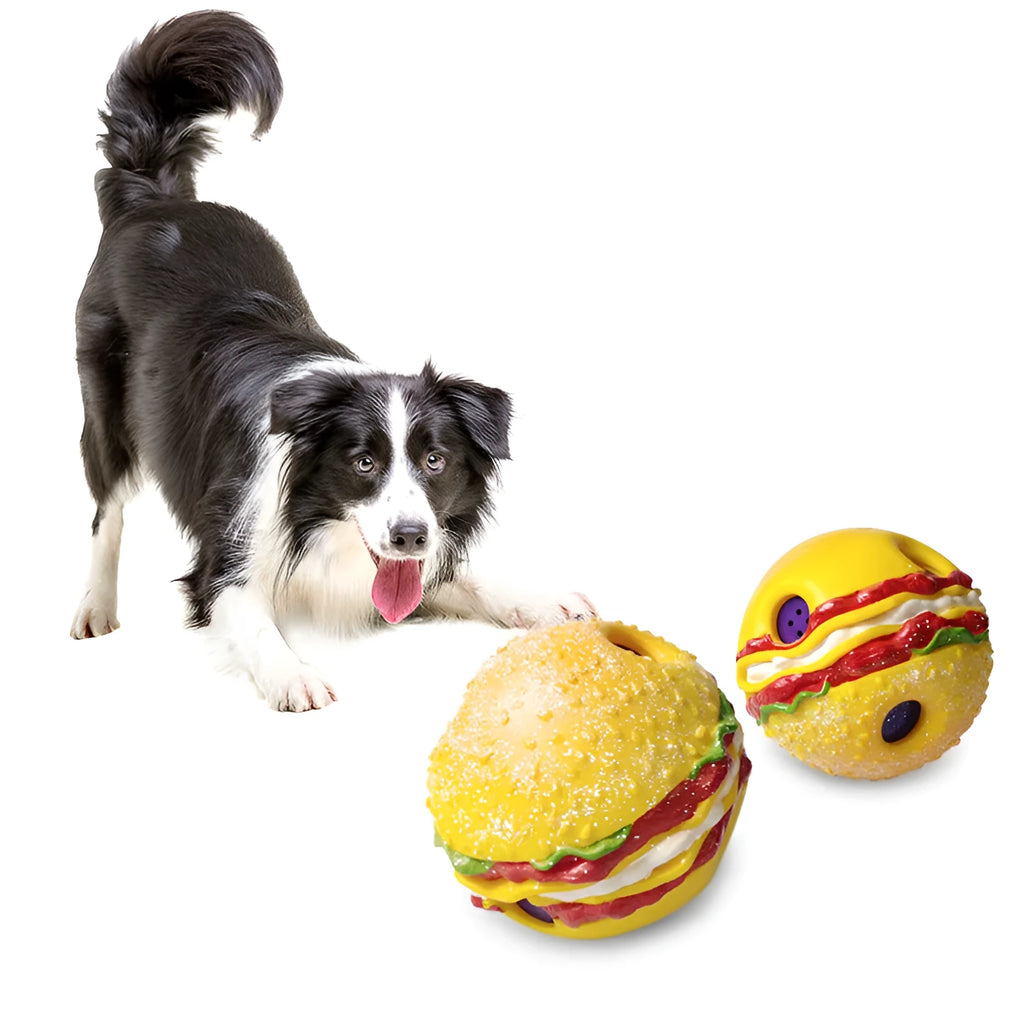 Dog sound toy pet ball with music and voice function in photo colour for large dogs