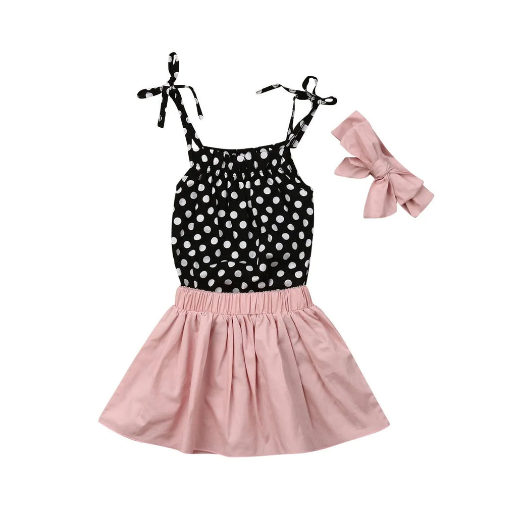 Girls clothing set in cotton blend, photo colour, shown in sizes 70cm, 80cm, 90cm and 100cm