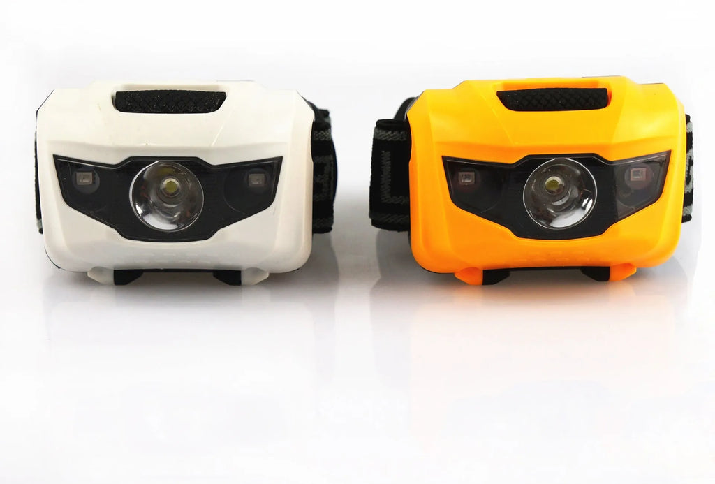 Black Cat Eye 2 generation waterproof headlamp with white and red LEDs on a head strap.