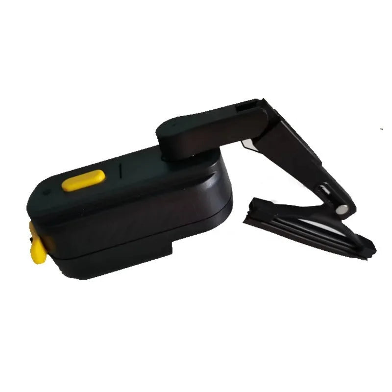 Black 800 mA motorcycle helmet wiper with 65 mm blade for visor rain clearance