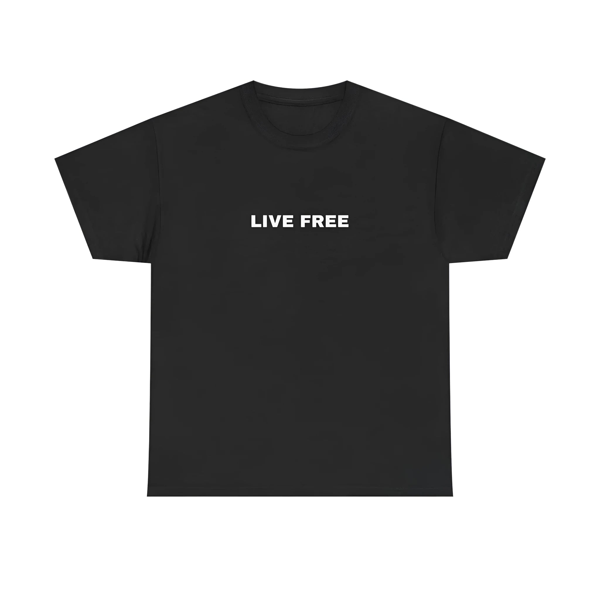 Loose short sleeves round neck t-shirt in black polyester fibre, straight cut, leisure style