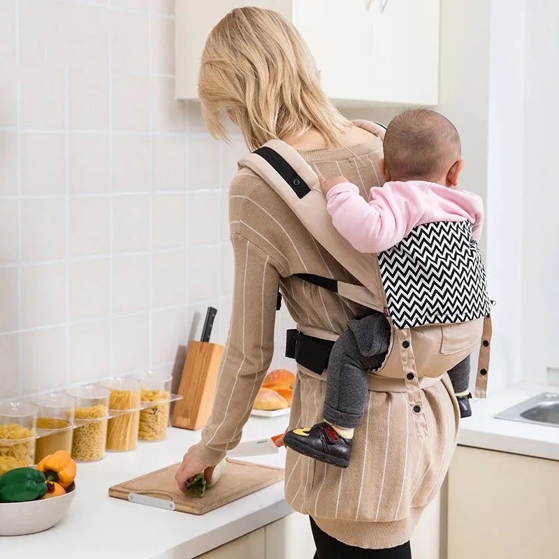 Baby carrier sling in cotton with adjustable waistband, suitable for 5 to 36 months