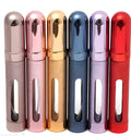 12ml aluminium travel perfume atomiser with glass liner in assorted colours