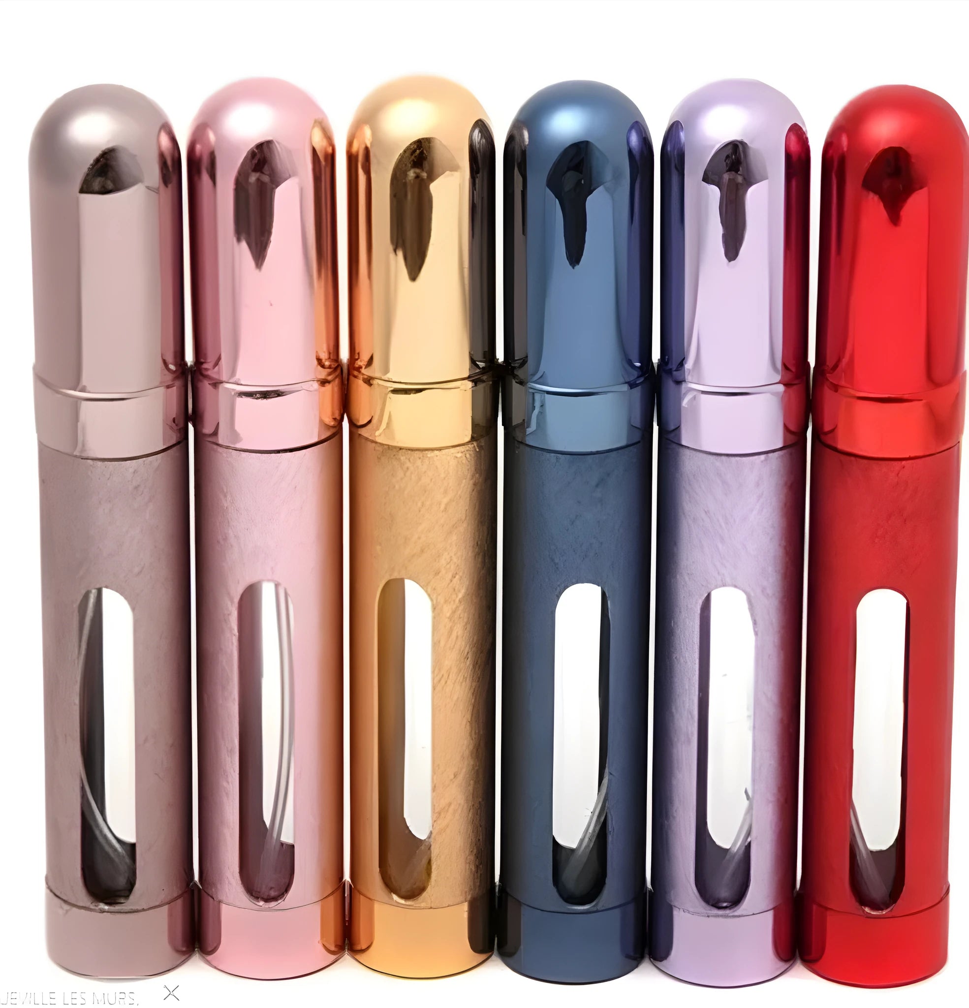 12ml aluminium travel perfume atomiser with glass liner in assorted colours