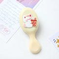 Soft resin massage comb for children with cute apple bear design, 15-20cm length
