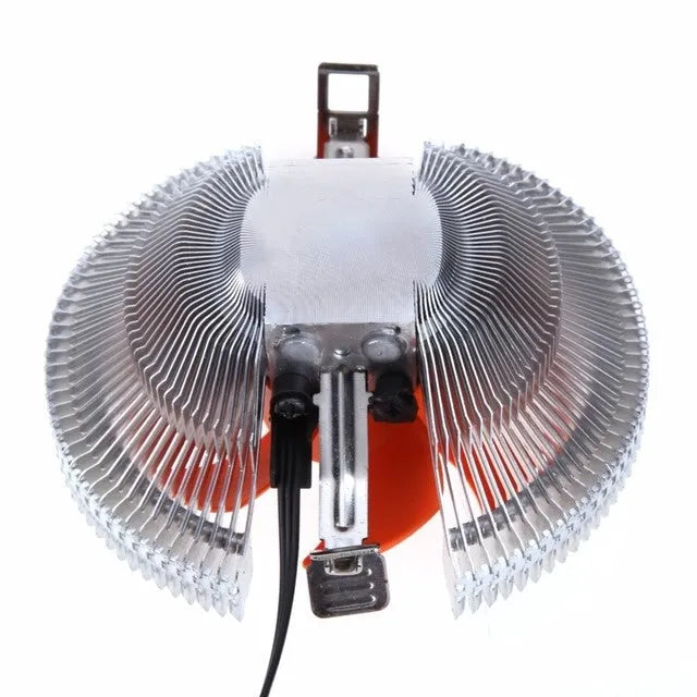 PC CPU cooler cooling fan 12V DC 2600RPM low noise with black chassis and installation accessories