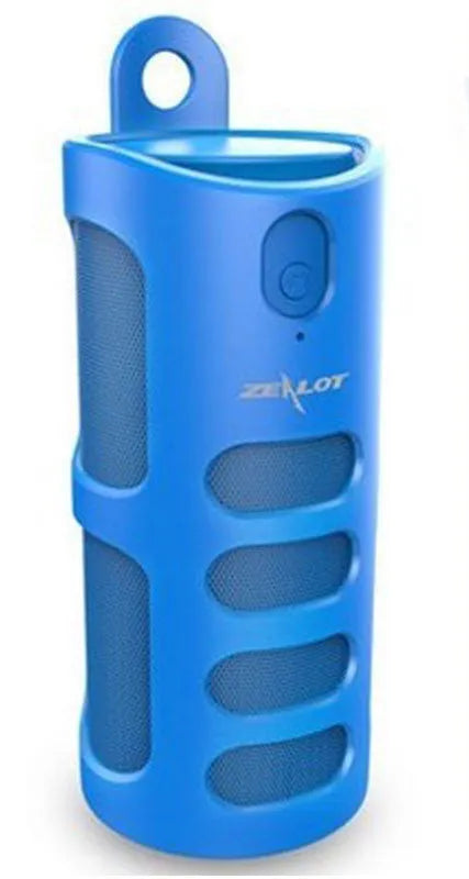 Black Bluetooth speaker with 4000mAh battery showing control buttons