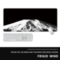 Oversized natural rubber mouse pad with thermal transfer printed cold style gaming design