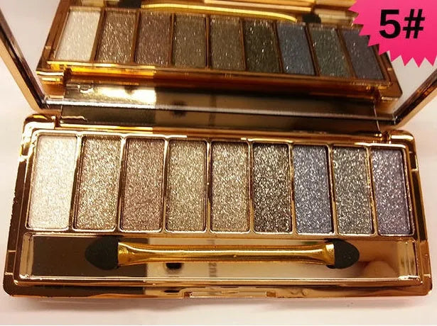 Bear Winnie nine colour diamond bright eye shadow palette with eight style options, 90g weight