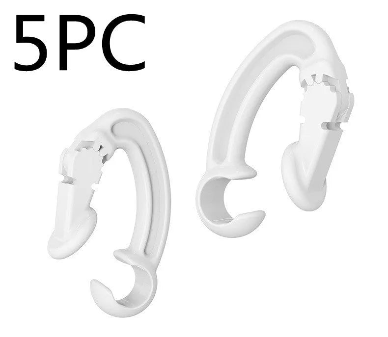 Ear hooks compatible earbud clips for sport running cycling – black ear hook with earbud attached