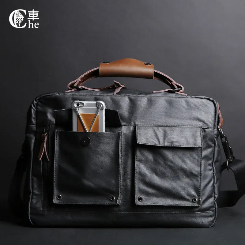 Dpark black laptop bag with single shoulder strap for 14 or 15 inch devices including Lenovo