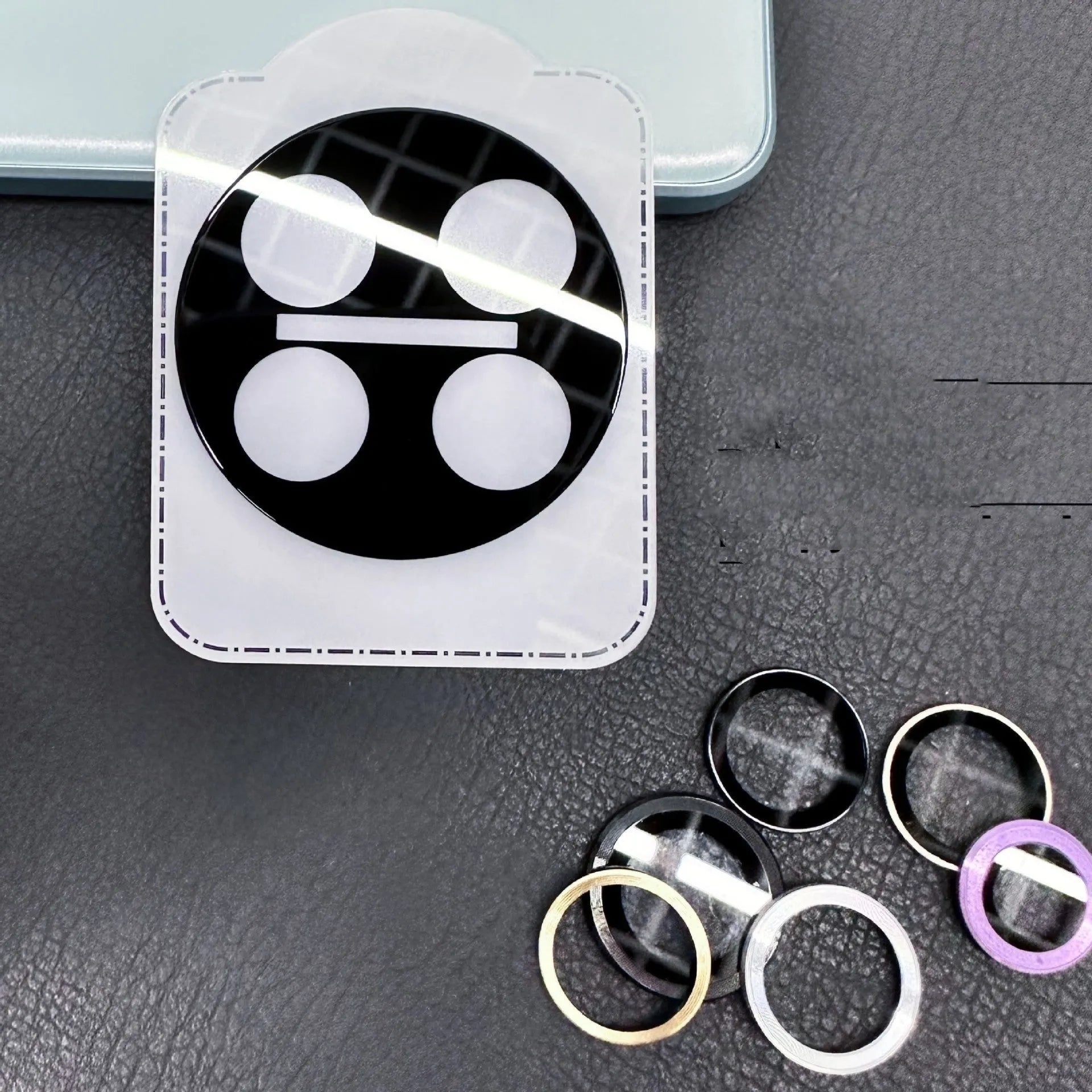 OnePlus smartphone tempered glass lens protector with black ring for 12, Find N3 and 11 models
