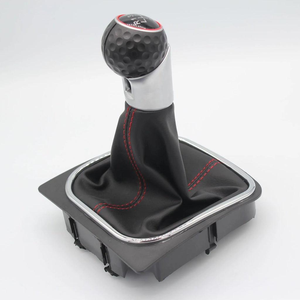 Leather gear lever handball with dust boot for Volkswagen Golf manual transmission models