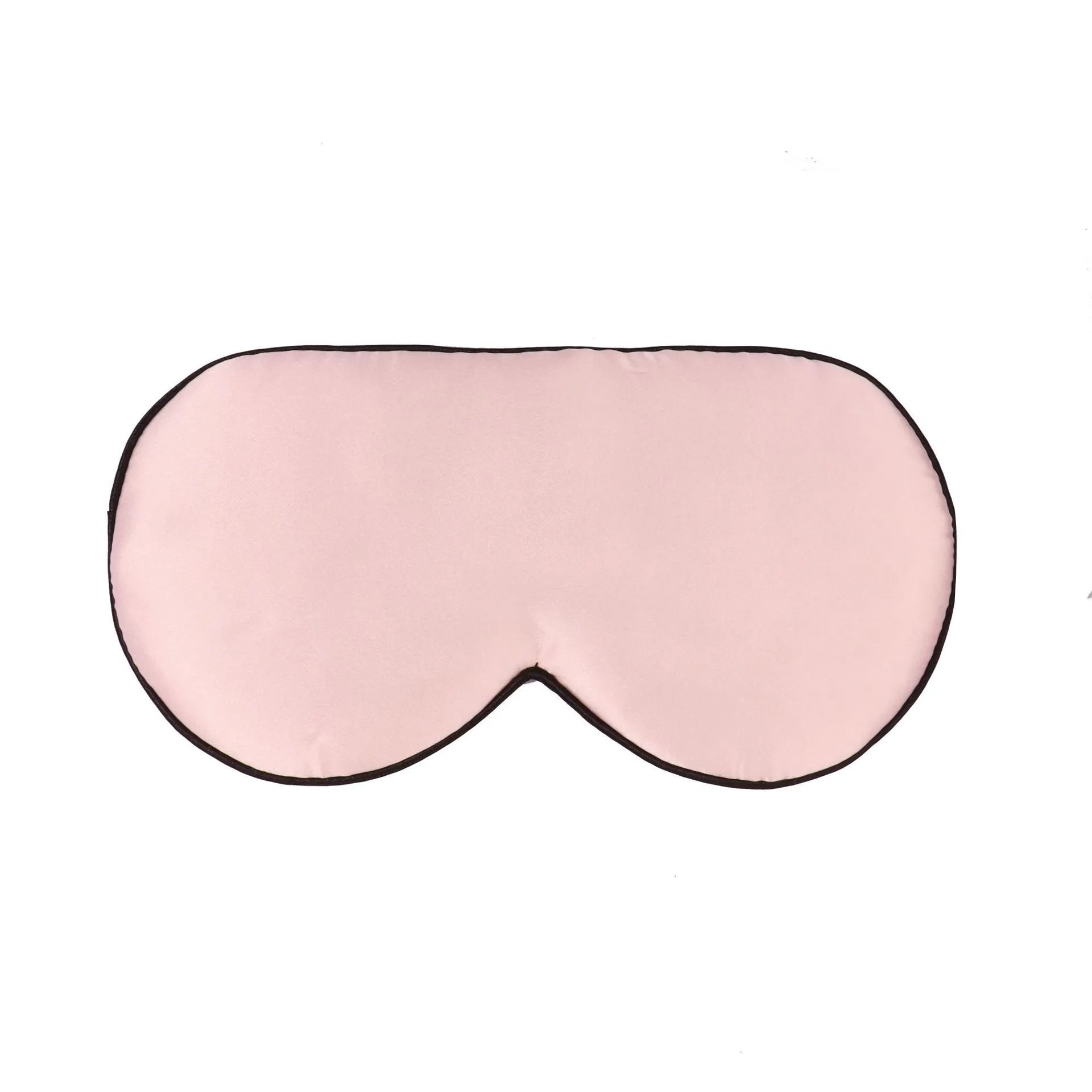 Double-sided mulberry silk eye mask in multiple colour options showing embroidered printed design
