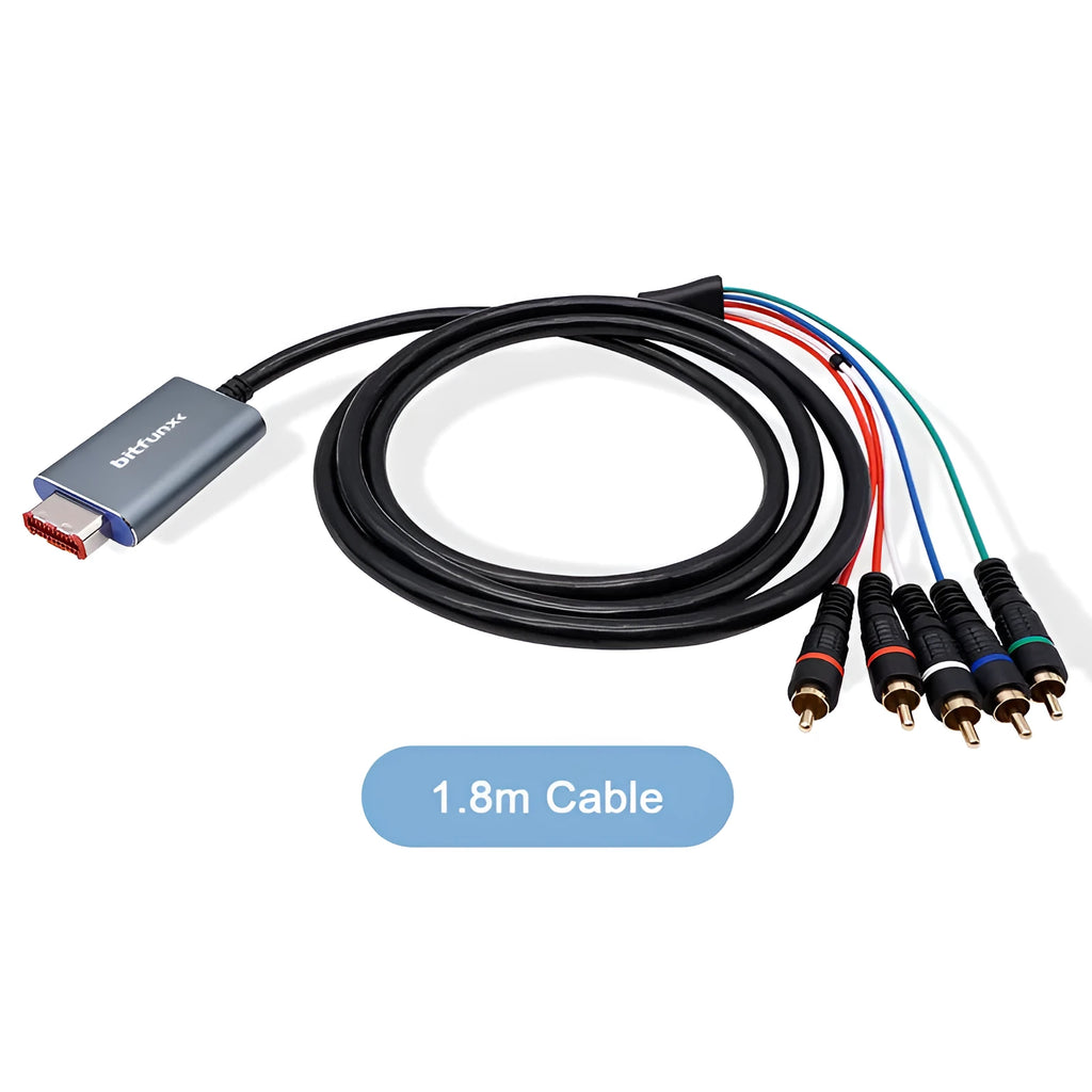 NGC colour difference line cable for digital AV output, metal construction, 18.5cm x 14.5cm x 3.5cm, one set in colour box