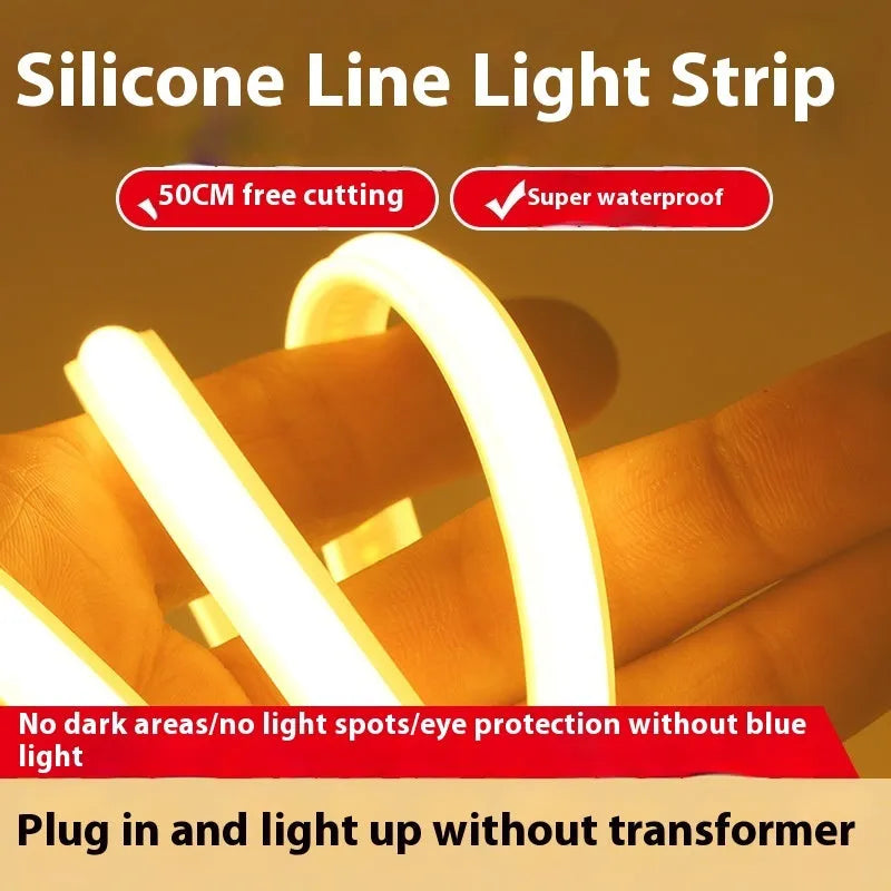 220V high pressure silicone light belt 10W 320 LED beads with plug for home use