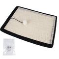 Cat Scratch Board Sisal Pad Table Sofa Protection Mat Furniture Protector with Sword Sisal and Corn Fibre for Nail Trimming and Scratching Instinct Beige 40x29cm Regular or Nailed or Handrail Style