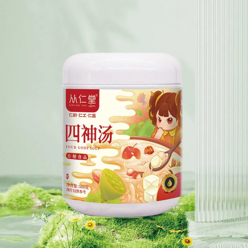 Box of children's spleen and stomach herbal tea with twelve 100ML sachets of lotus seed poria yam decoction