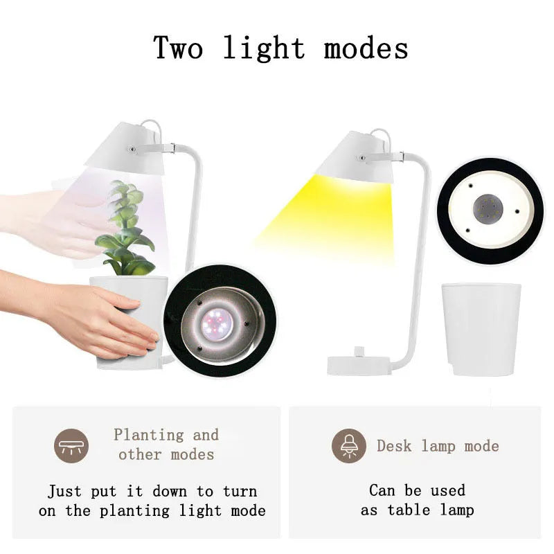 White plastic desktop hydroponic plant growth machine for soilless cultivation.