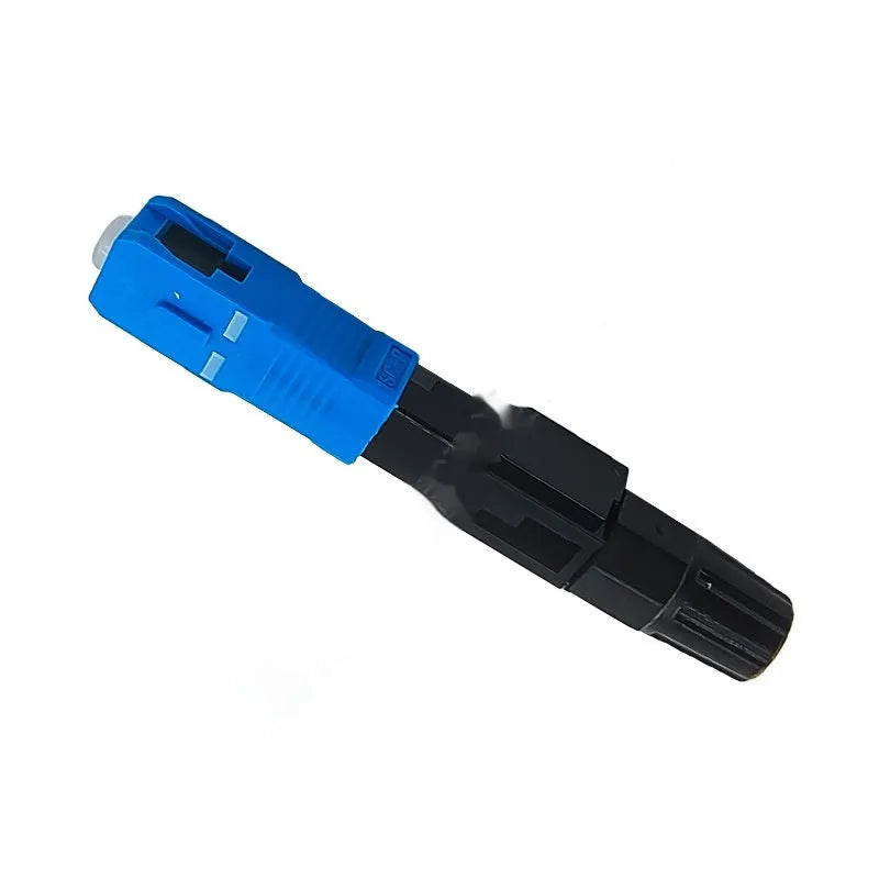Plastic SC APC UPC fiber optic quick connector for FTTH field assembly
