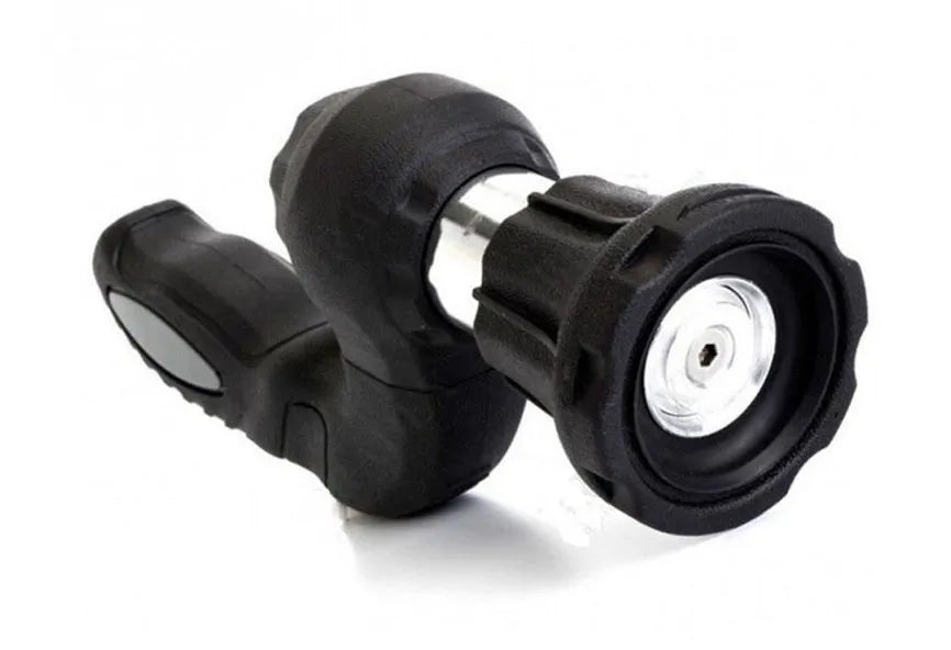 Black Mighty Power Hose Blaster Nozzle, 23x6.5x11cm, fits 5/8" hose, five spray settings, ergonomic handle