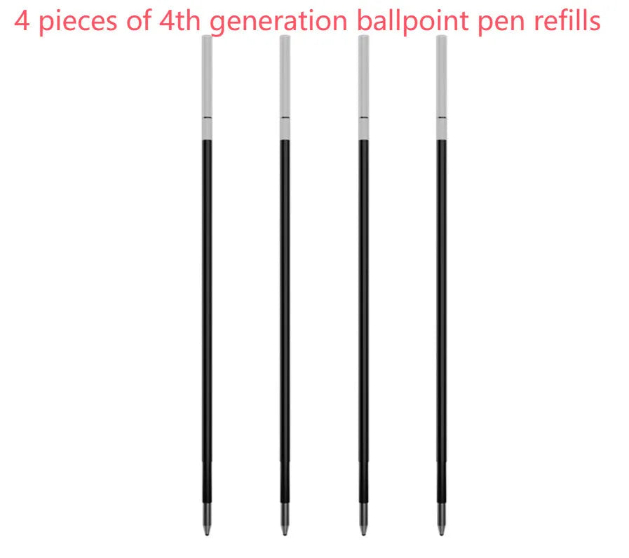 Loose leaf 64-page paper core and assortment of ballpoint, pencil, and plastic pen refills for 6-hole binders.