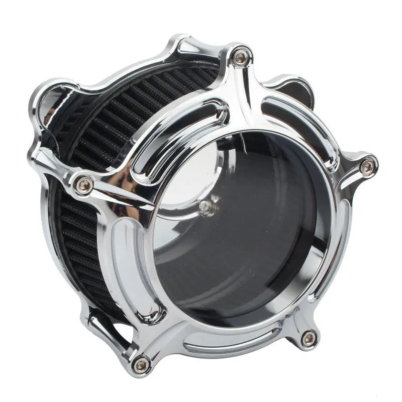MP09-JJL aluminium air filter retrofitting accessory in multiple colour options including black, white, red, and blue variations