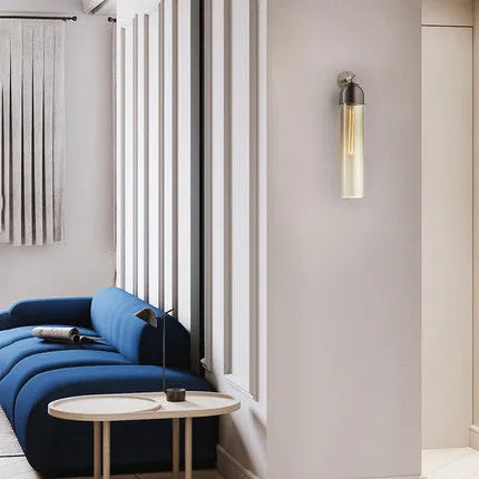 Nordic postmodern creative glass wall lamp with modern minimalist design and E27 lamp holder