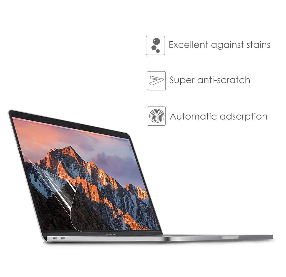 Matte anti-scratch screen film for MacBook Pro 13-inch 2016-2019 models A1706 A1708 A1989 A2159 with 4H scratch resistance
