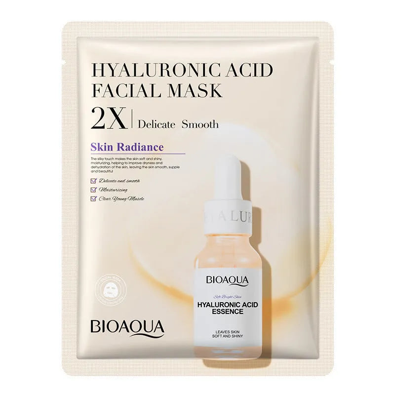 Collagen face mask sheet with hyaluronic acid gel formula in 30g pack