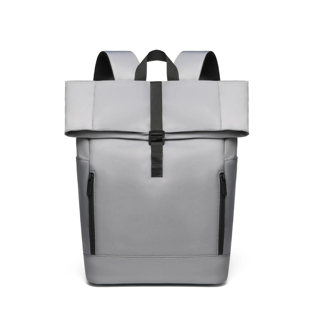 Men's nylon business leisure schoolbag in black, blue, or gray with waterproof breathable expansion and burden reduction.