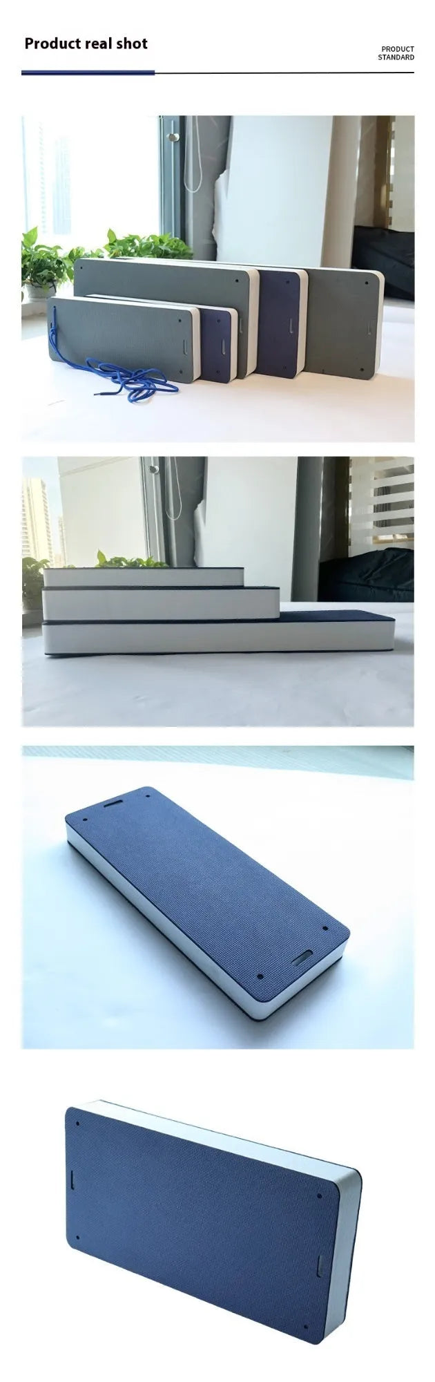 Thickened EVA foam boat fender bumper in blue colour for shockproof anti-collision protection
