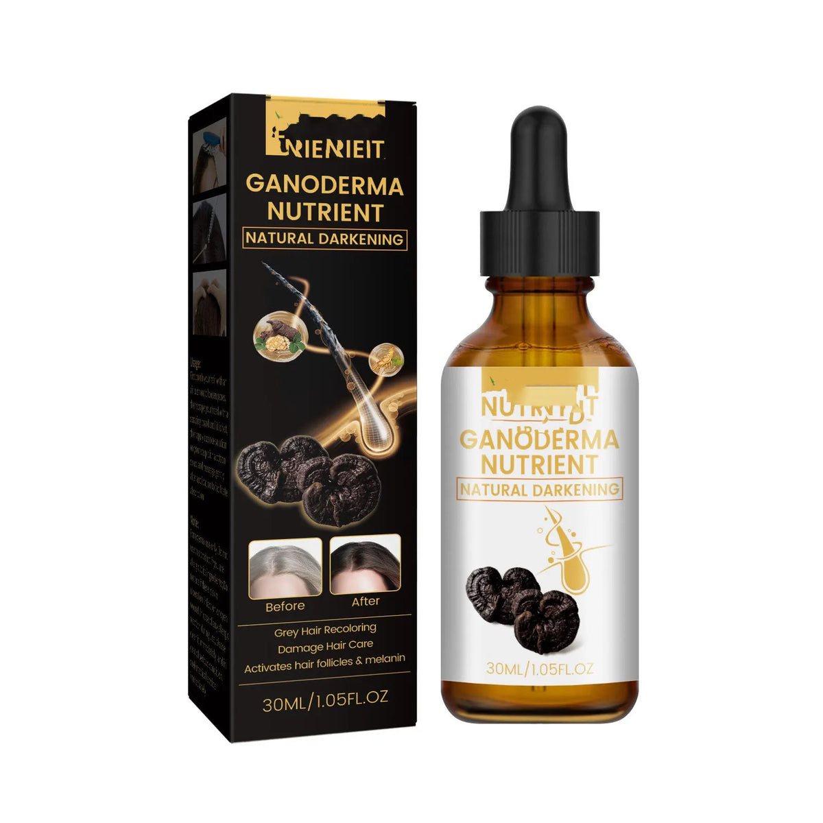 Hair care moisturising repair massage oil essence in 30ml bottle for dry hair conditioning and shine restoration