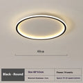 Modern minimalist bedroom ceiling lamp in black, gold or white finish with LED lighting and stepless dimming