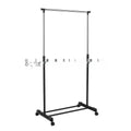 Stainless steel floor laundry rack, 78x42cm base, adjustable 80-160cm height, modern simplicity style