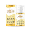 Hormone Balancing Cream 100g with honey and mint leaves in a white jar