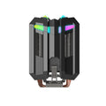 T400 CPU cooler with four copper tubes, ARGB lighting, hydraulic bearing fan, and copper-aluminium construction