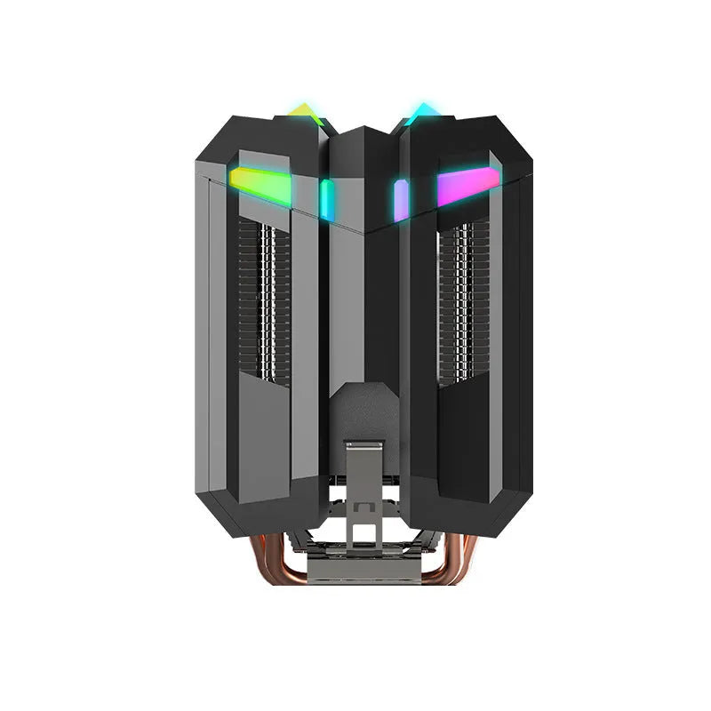 T400 CPU cooler with four copper tubes, ARGB lighting, hydraulic bearing fan, and copper-aluminium construction
