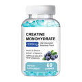 Creatine monohydrate supplement gummies in fruit flavours, 60 count package