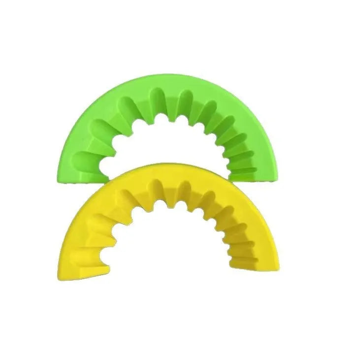 Yellow angle grinder grinding bit bracket holder for 3-12mm bits used with silicon sealant.