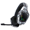 K20 RGB luminous wired over-ear gaming headset with microphone and braided cable