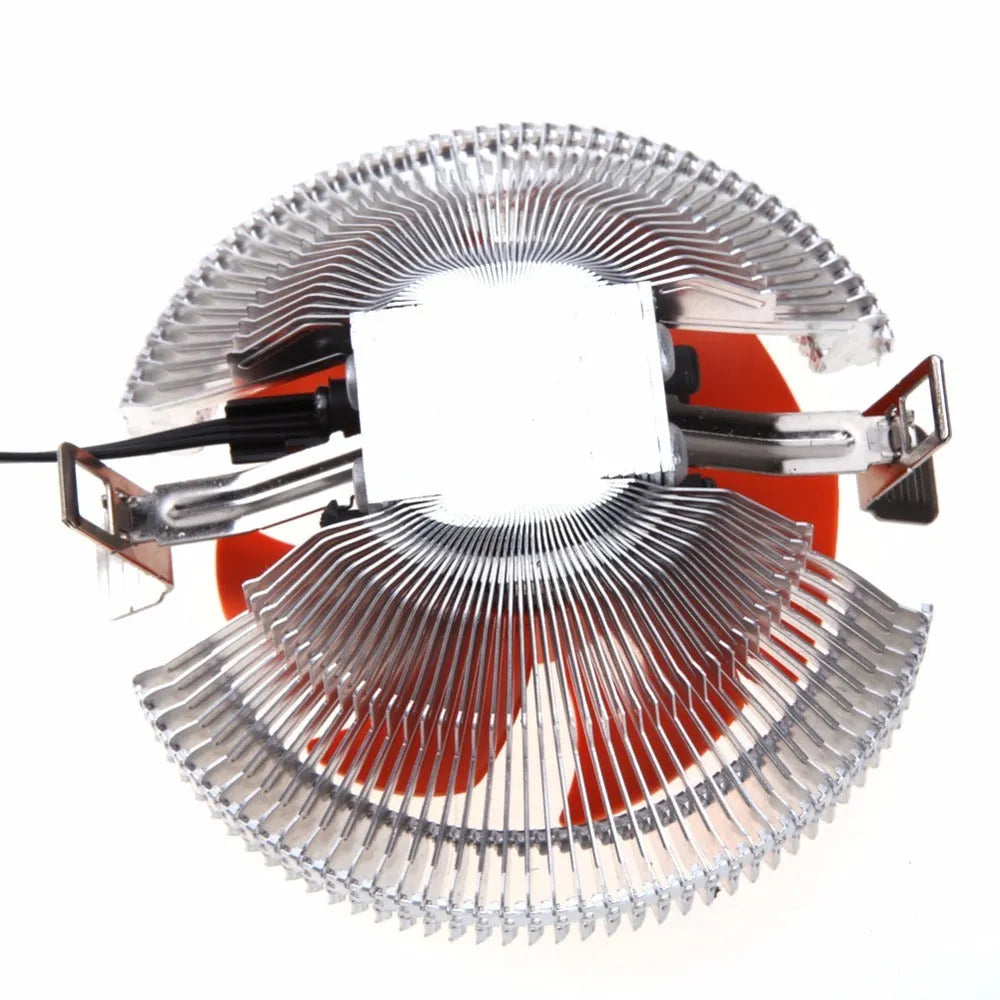 PC CPU cooler cooling fan 12V DC 2600RPM low noise with black chassis and installation accessories